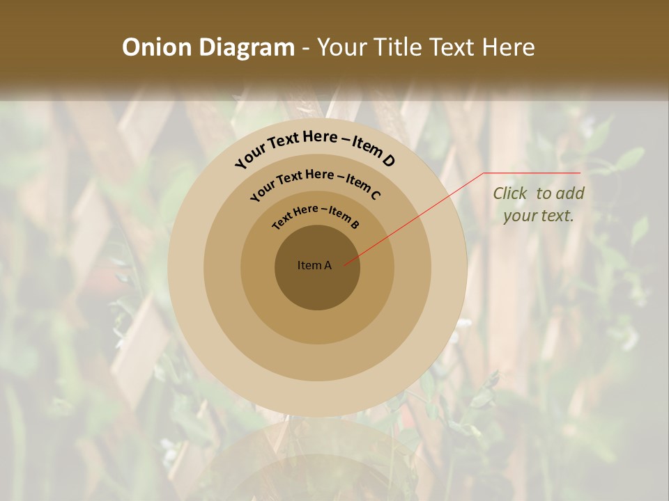 A Wooden Fence With Green Plants Growing On It PowerPoint Template