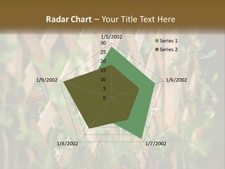 A Wooden Fence With Green Plants Growing On It PowerPoint Template