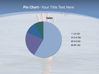 A Hand Reaching Out Of The Water To A Person's Hand PowerPoint Template