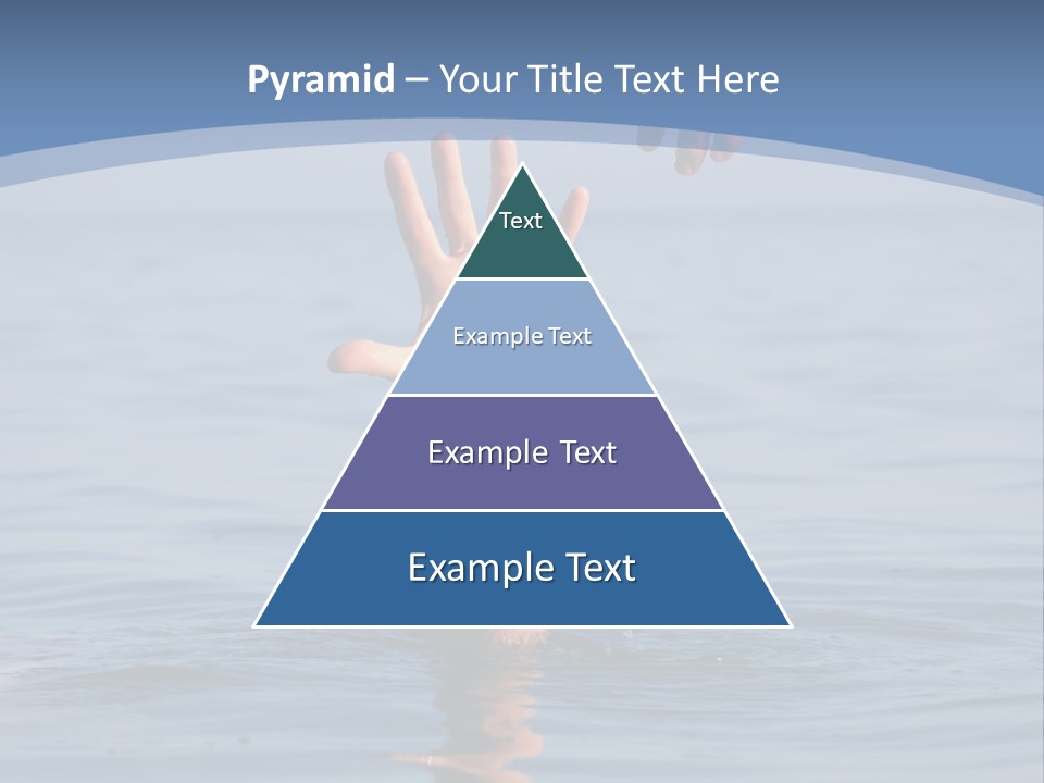 A Hand Reaching Out Of The Water To A Person's Hand PowerPoint Template