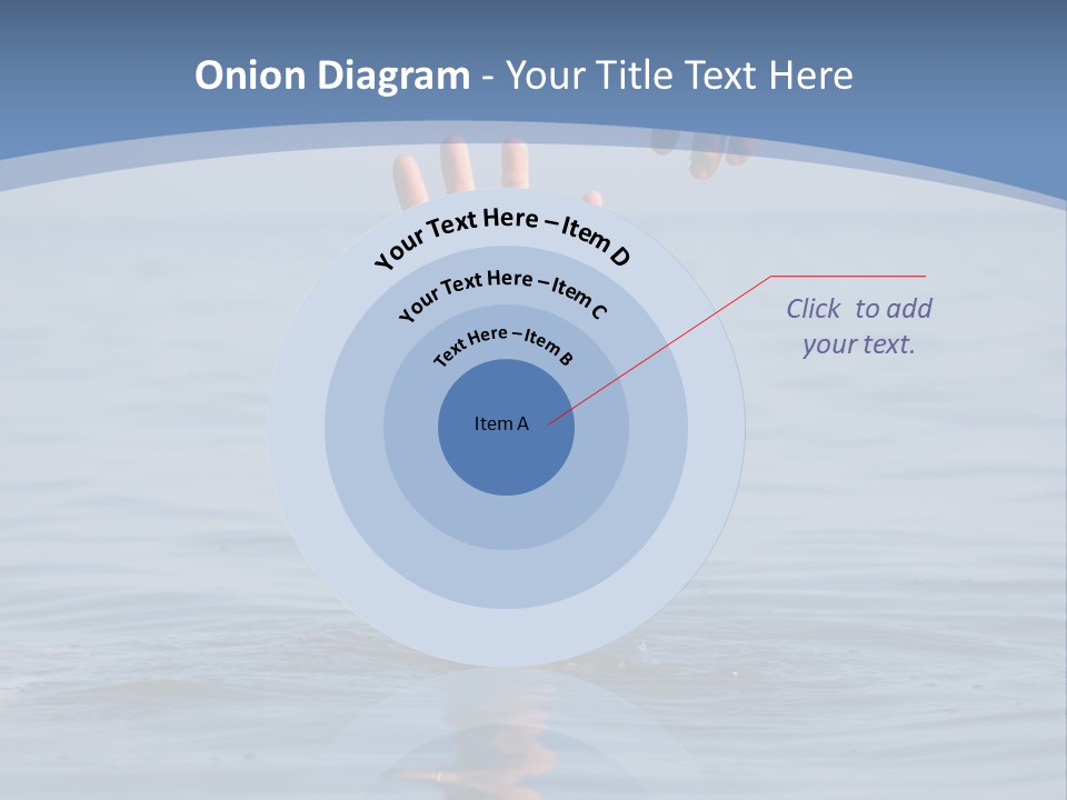 A Hand Reaching Out Of The Water To A Person's Hand PowerPoint Template