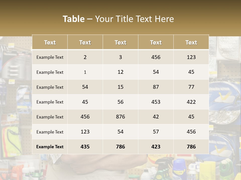 A Man Standing In Front Of A Store Display PowerPoint Template