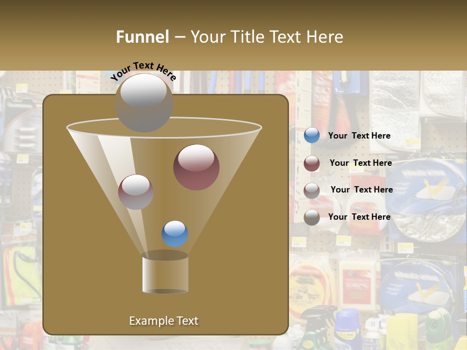 A Man Standing In Front Of A Store Display PowerPoint Template