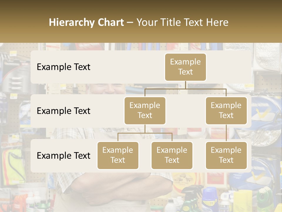 A Man Standing In Front Of A Store Display PowerPoint Template