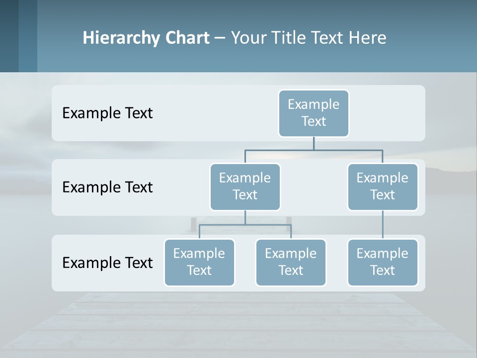 A Wooden Dock In The Middle Of A Body Of Water PowerPoint Template
