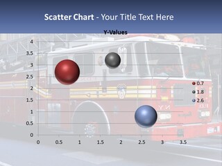A Fire Truck Is Parked On The Side Of The Road PowerPoint Template