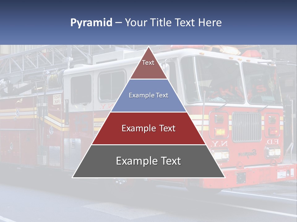 A Fire Truck Is Parked On The Side Of The Road PowerPoint Template