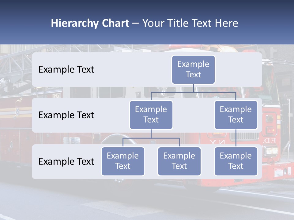 A Fire Truck Is Parked On The Side Of The Road PowerPoint Template