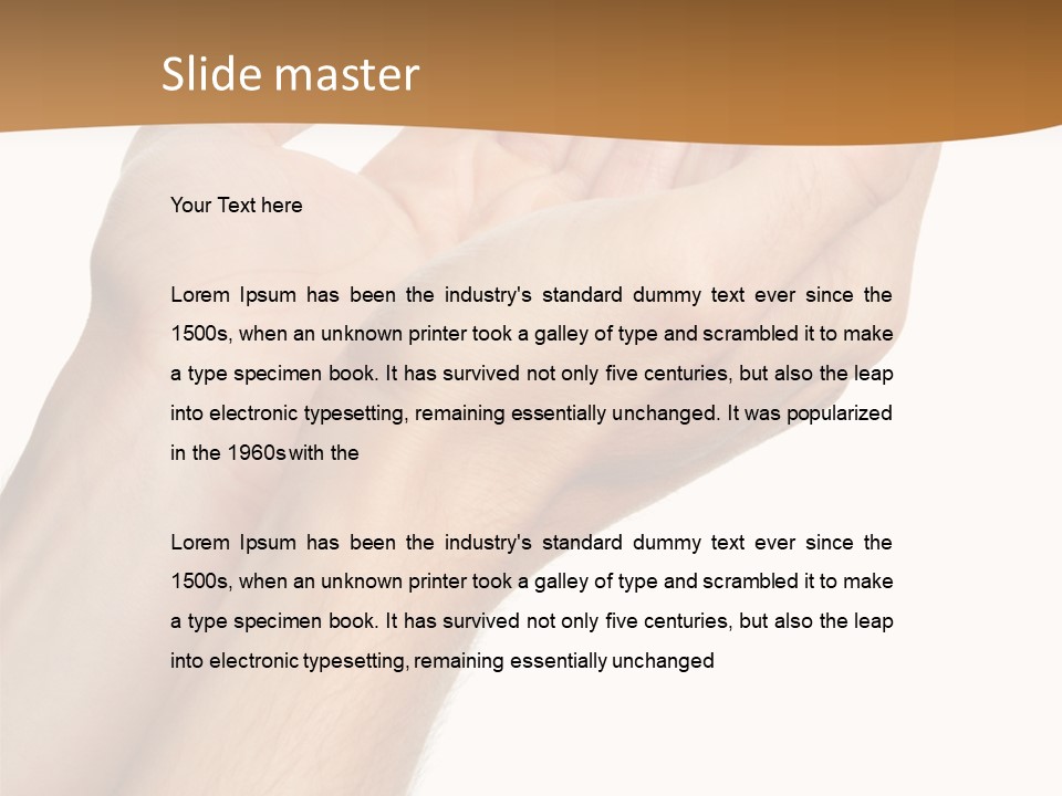 A Person Holding Their Hands Up In The Air PowerPoint Template