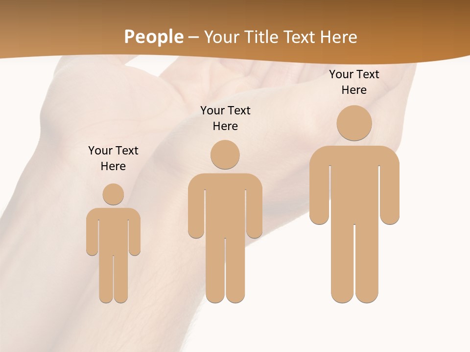 A Person Holding Their Hands Up In The Air PowerPoint Template