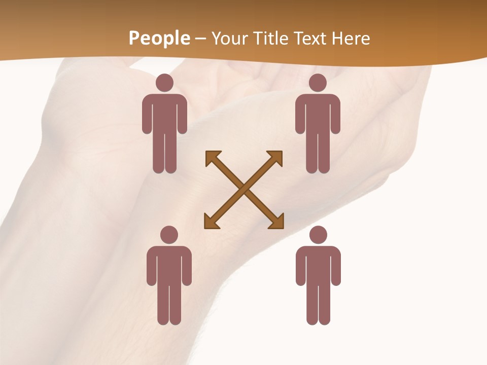 A Person Holding Their Hands Up In The Air PowerPoint Template