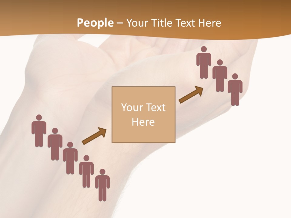 A Person Holding Their Hands Up In The Air PowerPoint Template