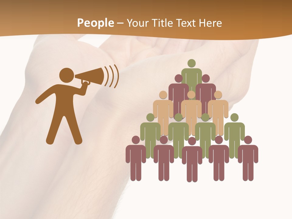 A Person Holding Their Hands Up In The Air PowerPoint Template