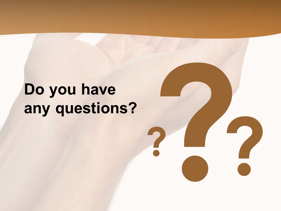 A Person Holding Their Hands Up In The Air PowerPoint Template