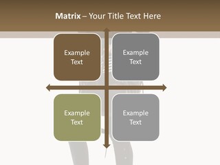 A Woman In A Black Leather Jacket Holding A Brown Purse PowerPoint Template