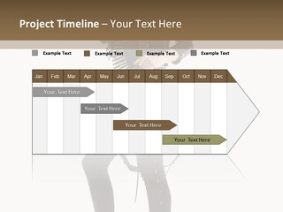 A Woman In A Black Leather Jacket Holding A Brown Purse PowerPoint Template