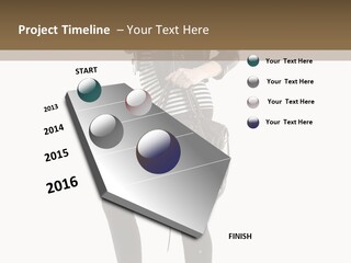 A Woman In A Black Leather Jacket Holding A Brown Purse PowerPoint Template