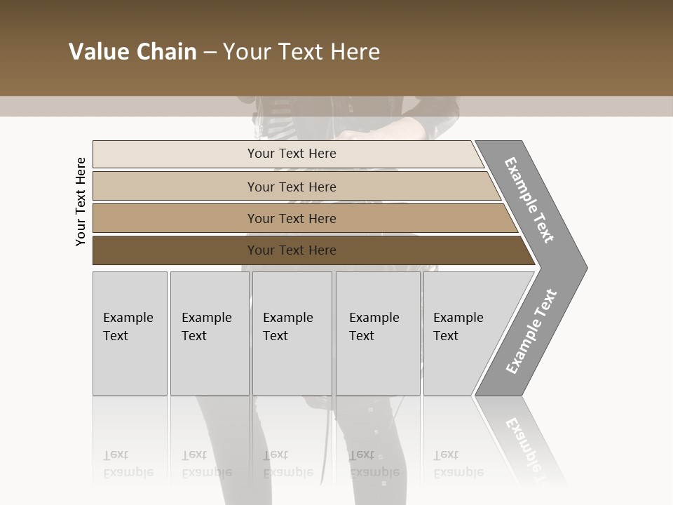 A Woman In A Black Leather Jacket Holding A Brown Purse PowerPoint Template