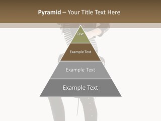 A Woman In A Black Leather Jacket Holding A Brown Purse PowerPoint Template