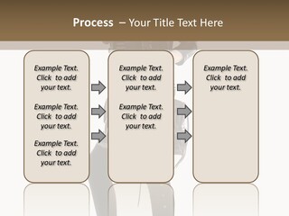 A Woman In A Black Leather Jacket Holding A Brown Purse PowerPoint Template