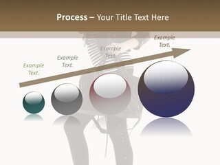 A Woman In A Black Leather Jacket Holding A Brown Purse PowerPoint Template