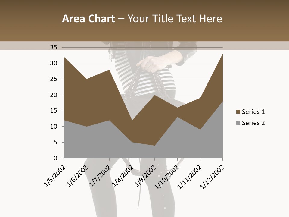 A Woman In A Black Leather Jacket Holding A Brown Purse PowerPoint Template
