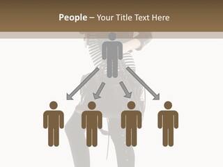 A Woman In A Black Leather Jacket Holding A Brown Purse PowerPoint Template