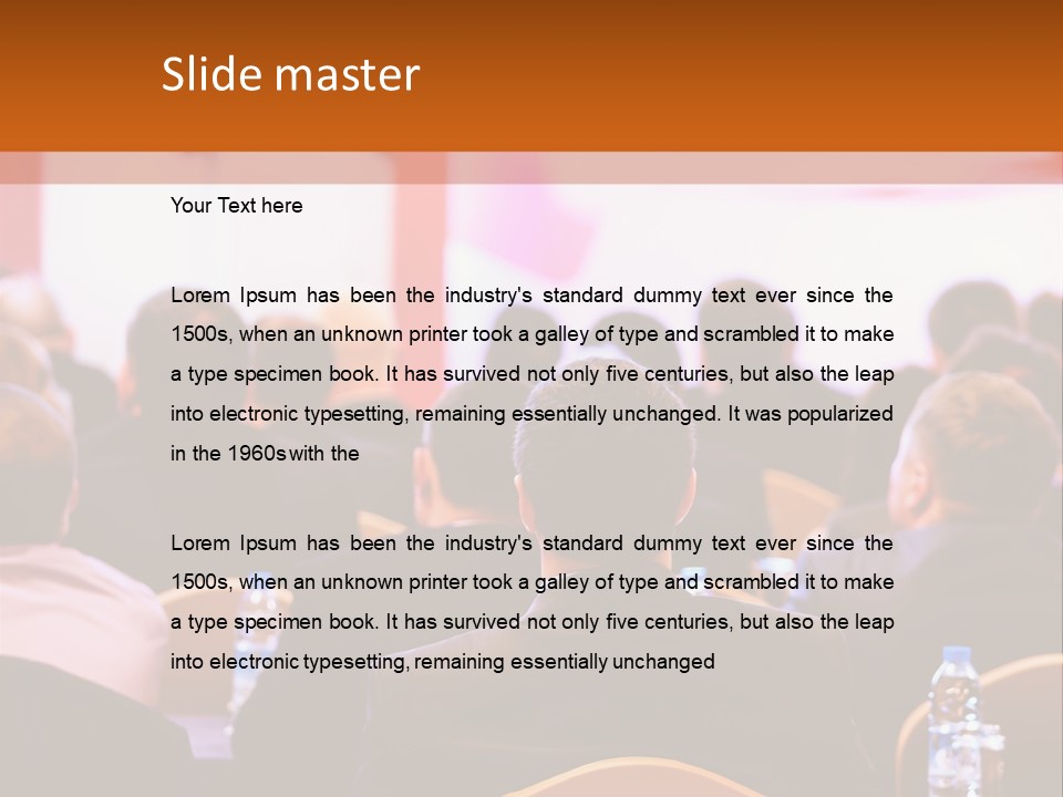 A Man Giving A Presentation To A Group Of People PowerPoint Template