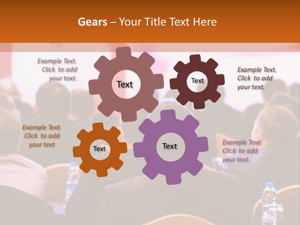 A Man Giving A Presentation To A Group Of People PowerPoint Template