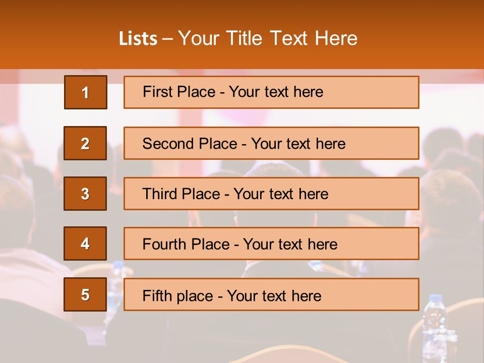 A Man Giving A Presentation To A Group Of People PowerPoint Template