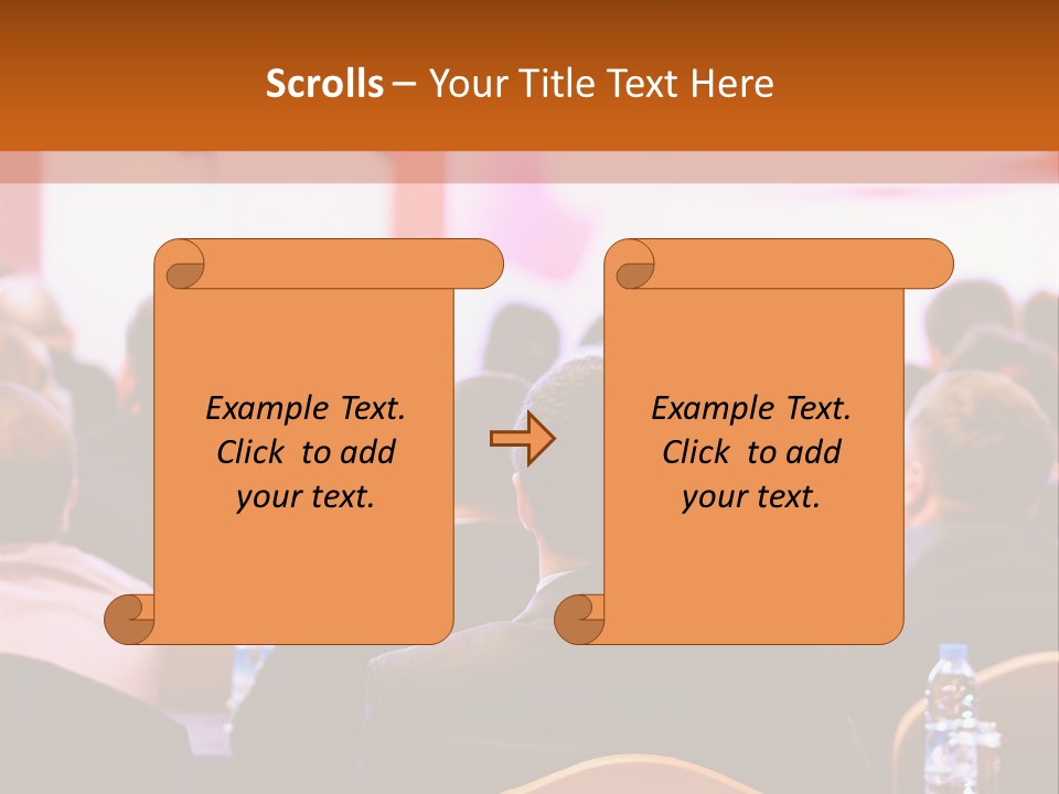 A Man Giving A Presentation To A Group Of People PowerPoint Template