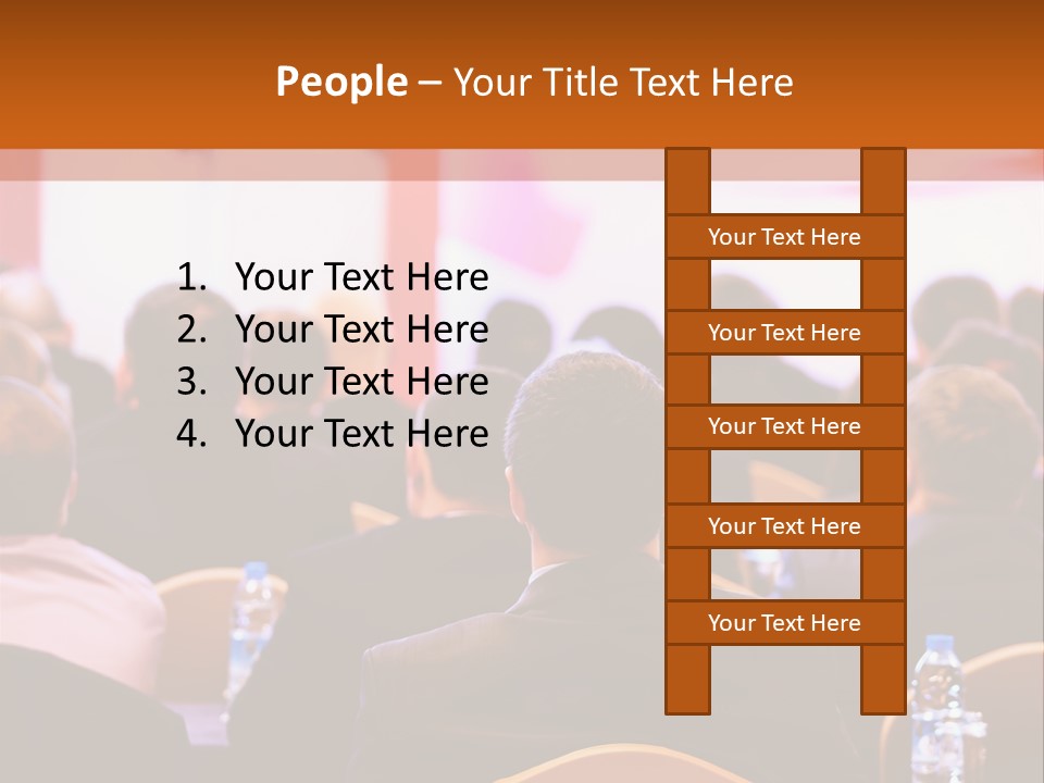 A Man Giving A Presentation To A Group Of People PowerPoint Template