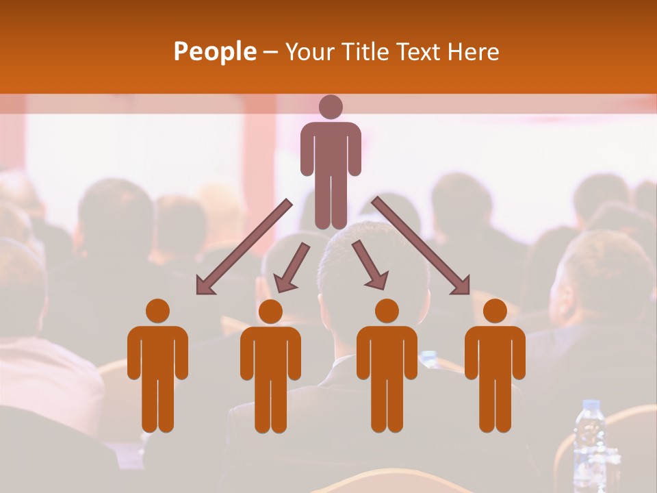 A Man Giving A Presentation To A Group Of People PowerPoint Template