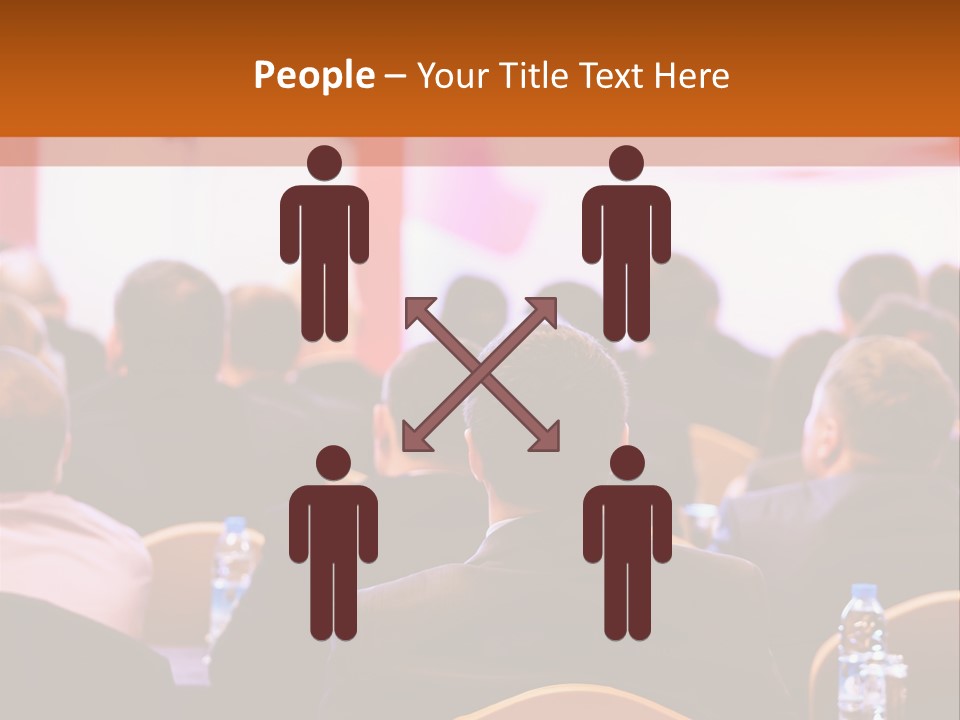 A Man Giving A Presentation To A Group Of People PowerPoint Template