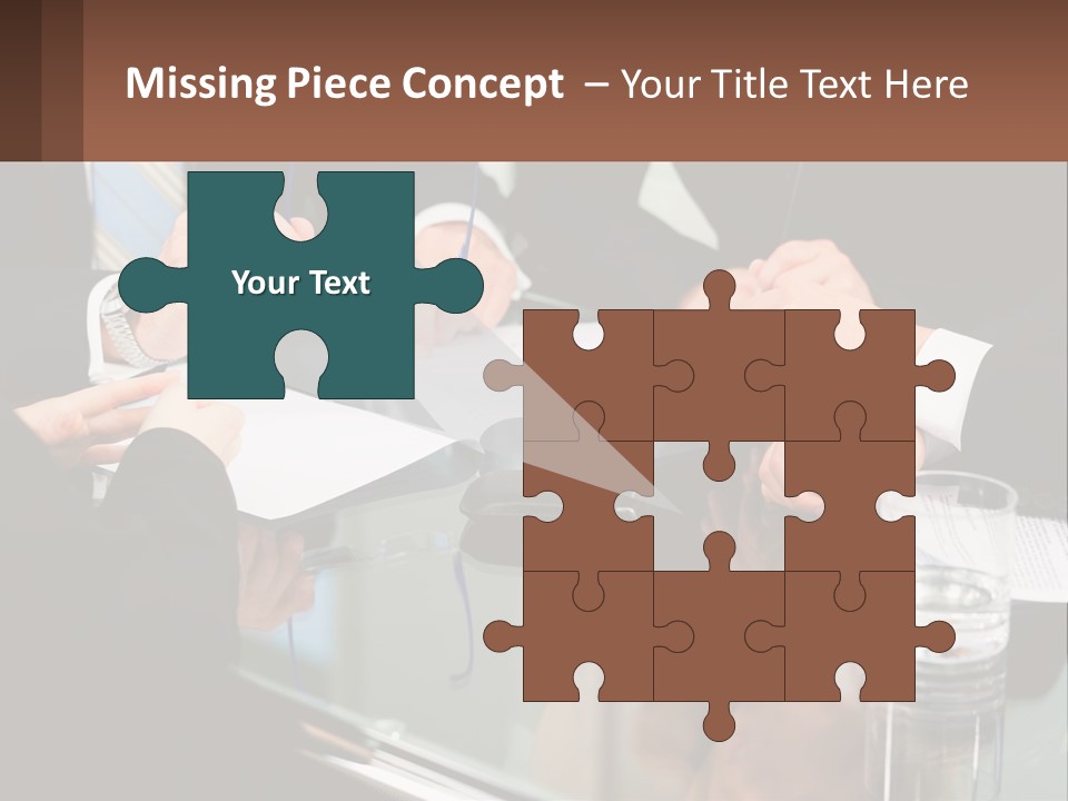 A Group Of Business People Sitting Around A Table PowerPoint Template