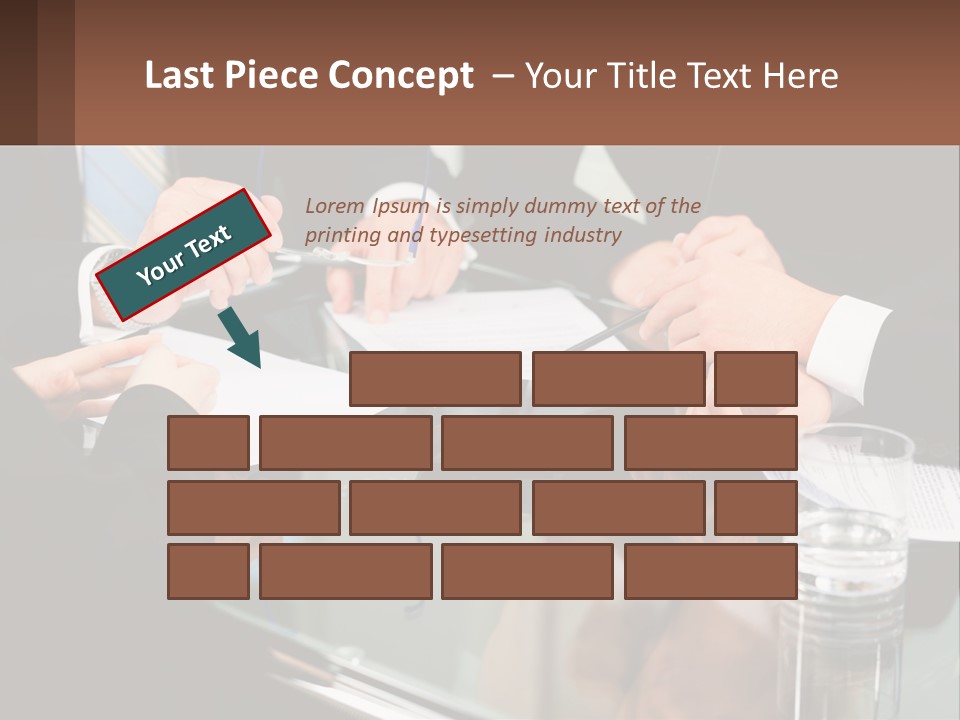 A Group Of Business People Sitting Around A Table PowerPoint Template