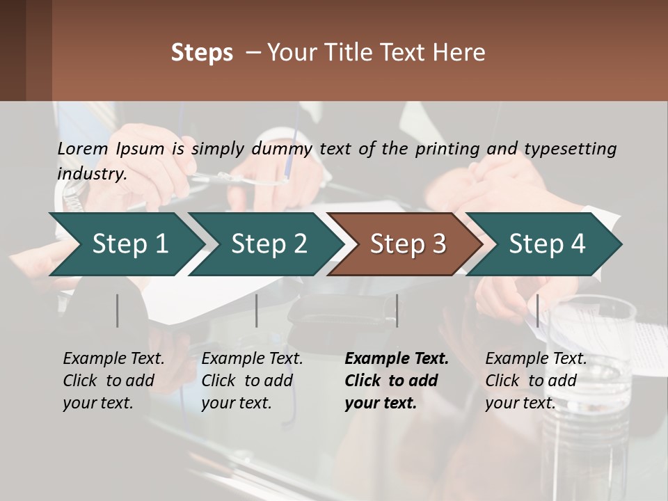 A Group Of Business People Sitting Around A Table PowerPoint Template