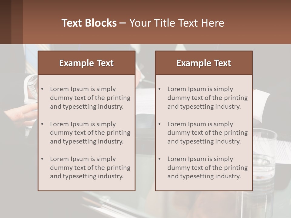 A Group Of Business People Sitting Around A Table PowerPoint Template