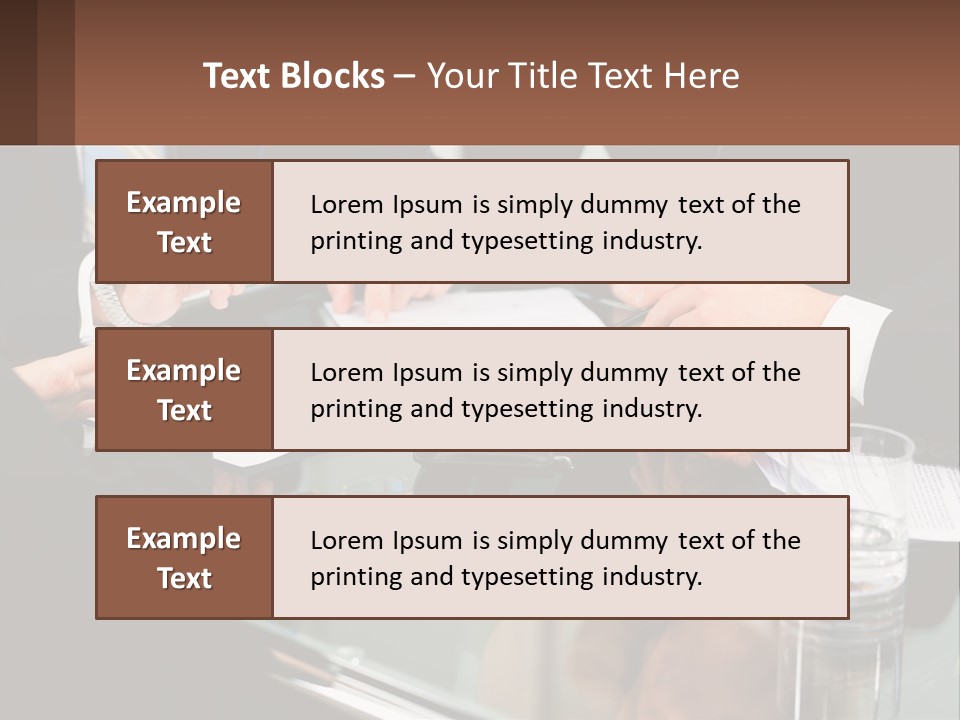 A Group Of Business People Sitting Around A Table PowerPoint Template