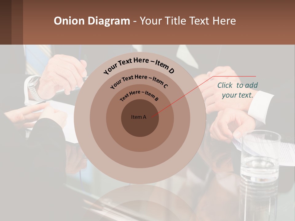 A Group Of Business People Sitting Around A Table PowerPoint Template