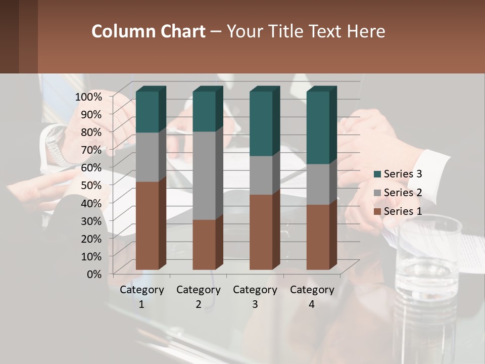 A Group Of Business People Sitting Around A Table PowerPoint Template