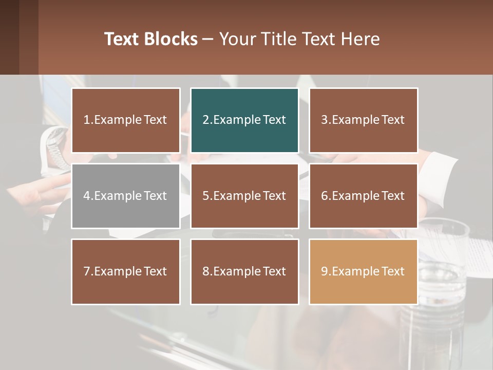A Group Of Business People Sitting Around A Table PowerPoint Template