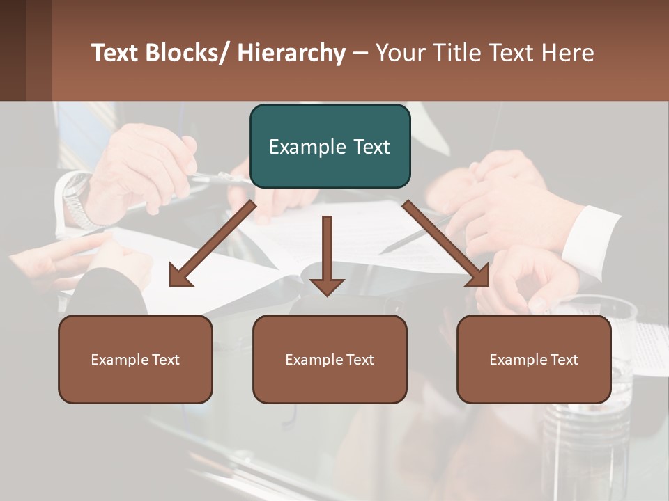 A Group Of Business People Sitting Around A Table PowerPoint Template