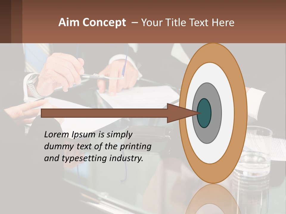 A Group Of Business People Sitting Around A Table PowerPoint Template