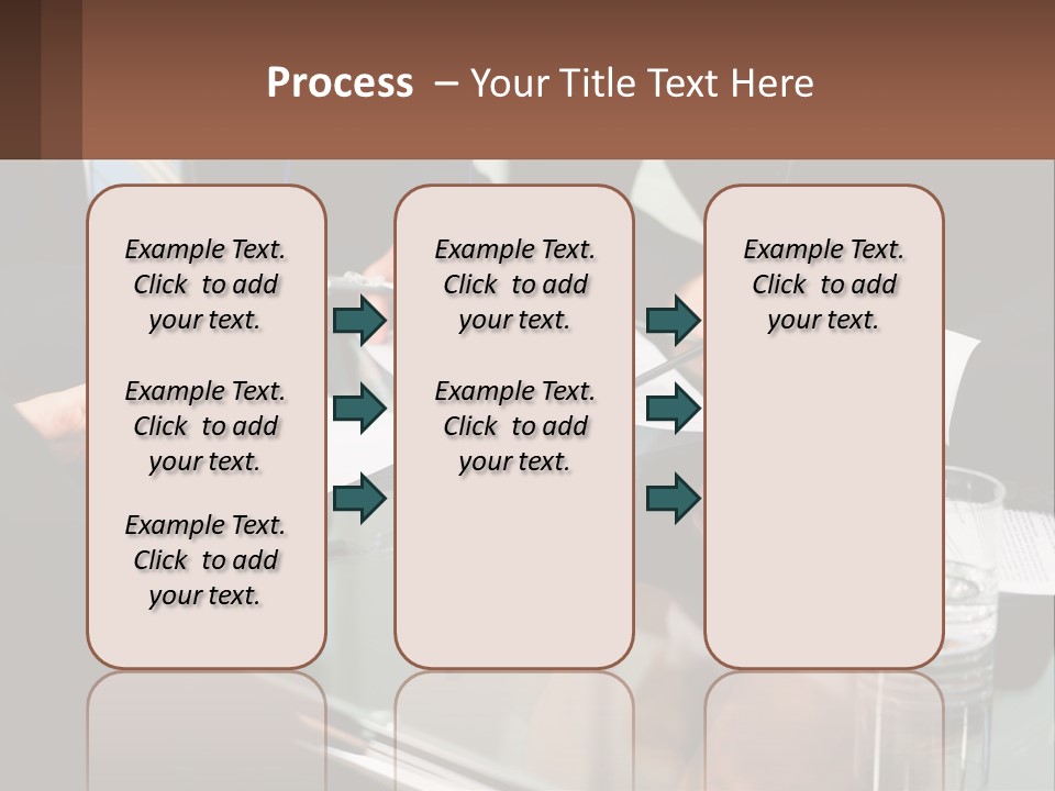 A Group Of Business People Sitting Around A Table PowerPoint Template