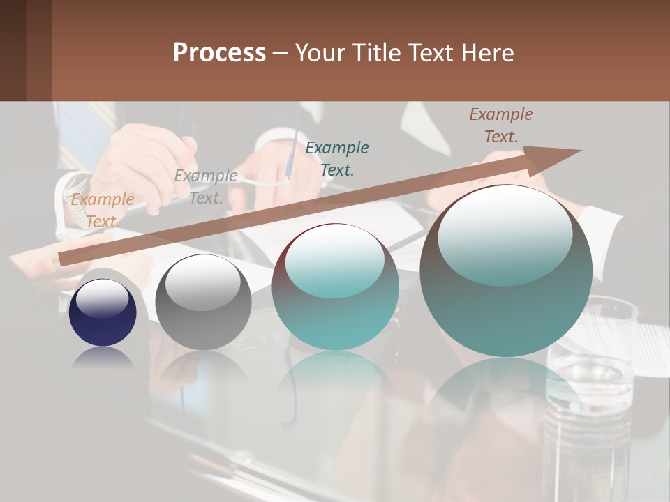 A Group Of Business People Sitting Around A Table PowerPoint Template