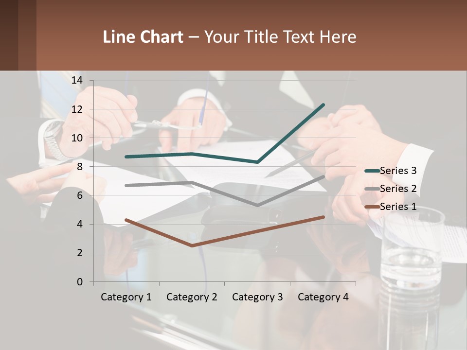 A Group Of Business People Sitting Around A Table PowerPoint Template