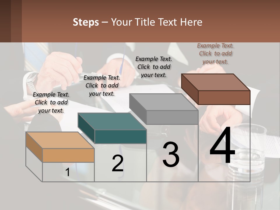 A Group Of Business People Sitting Around A Table PowerPoint Template