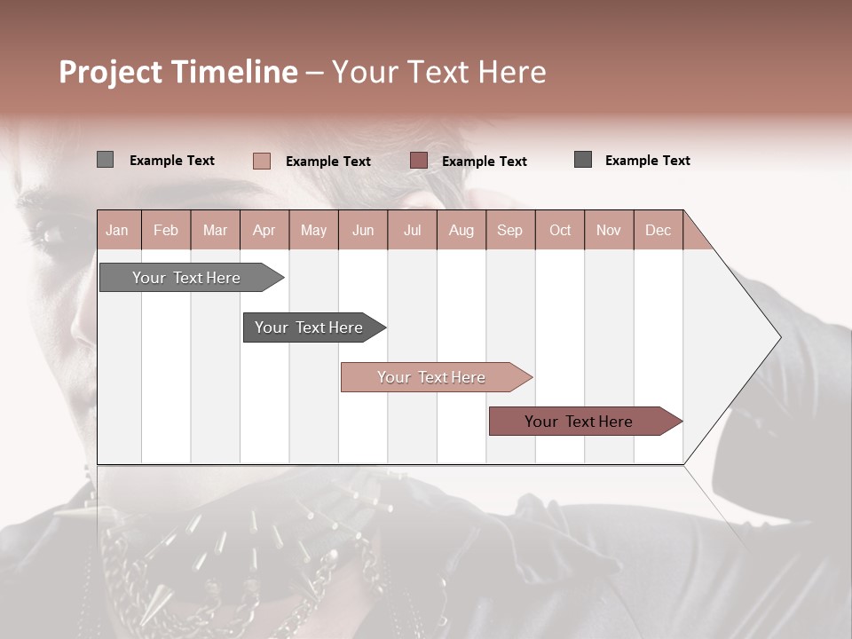 A Man With A Necklace On His Neck Is Holding His Hand Up To His Ear PowerPoint Template