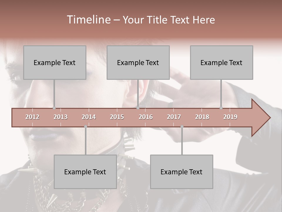A Man With A Necklace On His Neck Is Holding His Hand Up To His Ear PowerPoint Template